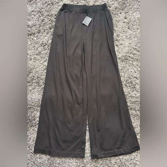 Area Stars Ultra Wide Leg Pant in Black Elastic Waist M NWT - Picture 3 of 10